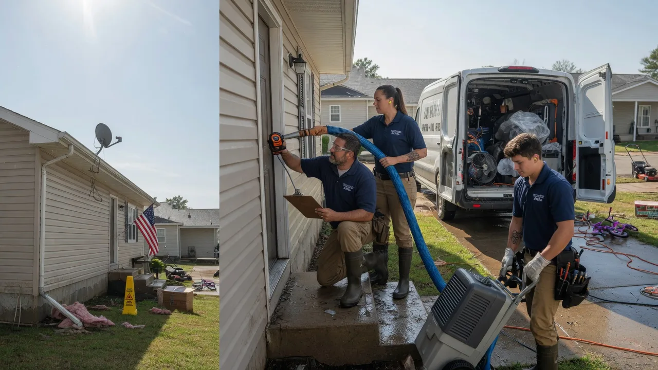 Ceiling Water Damage Restoration in Sherman, IL near me